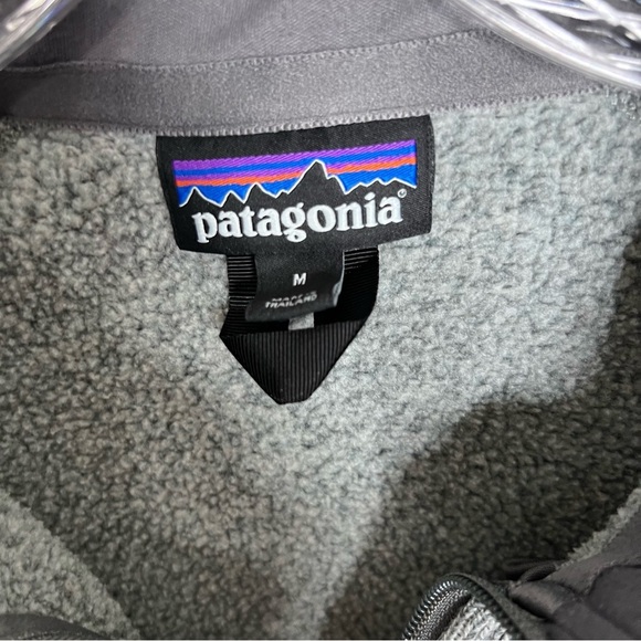 Patagonia Better Sweater Men’s Medium Fleece Grey 1/4 Zip Jacket Company Logo - Picture 4 of 9